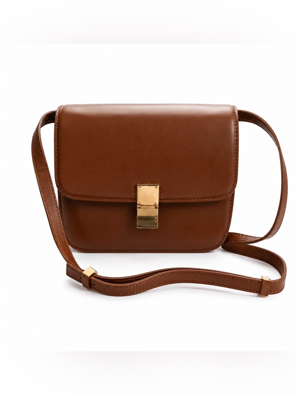 Elegant Brown Leather Bag